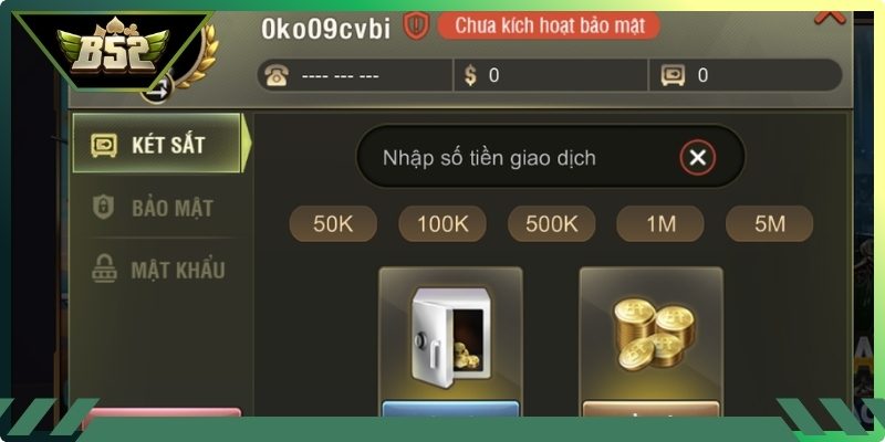 Có tài khoản chính chủ B52
